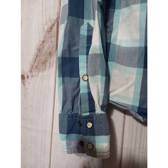 Hollister Shirt‎ Men's Small Snap Front Western Plaid - Picture 4 of 7